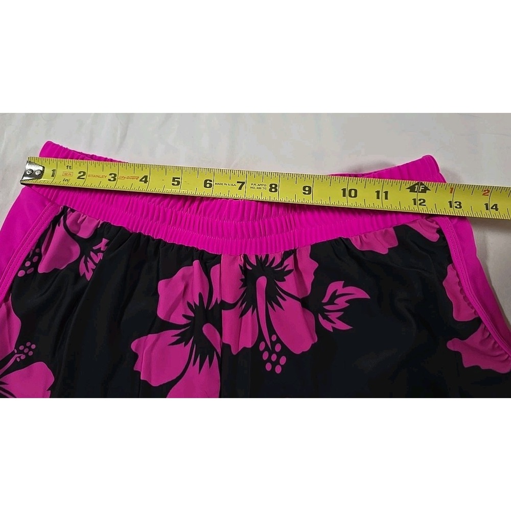 Womens Modilily‎ Contrast Binding Mid Waisted Floral Print Swim Shorts  Small - Picture 2 of 7